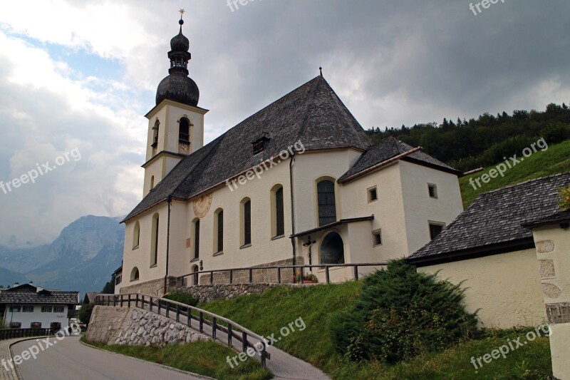 Church Chapel Upper Bavaria Ramsau Catholic