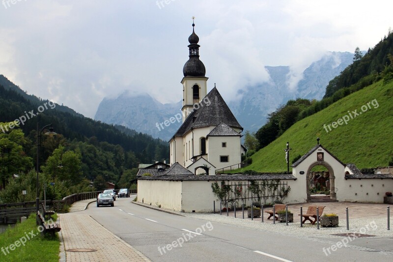 Church Chapel Upper Bavaria Ramsau Catholic