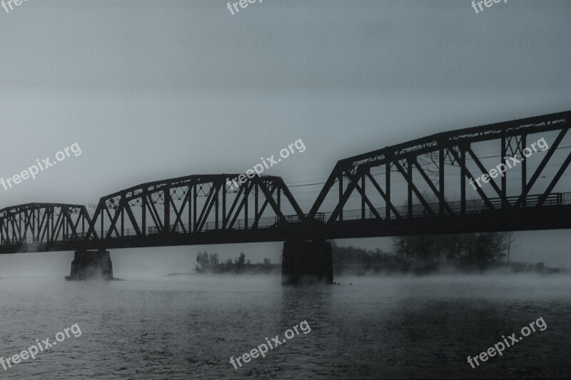 Steel Bridge Old Ancient Vintage Antique