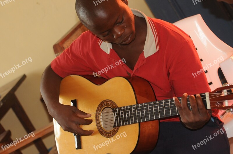 Mozambique Guitar Lessons Learning Black Free Photos