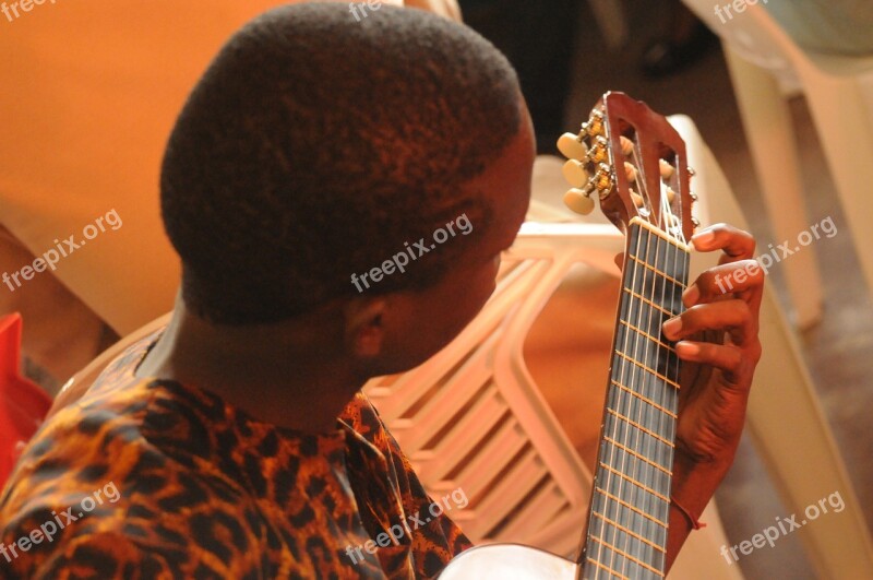 School Of Music Guitar Learning Children African