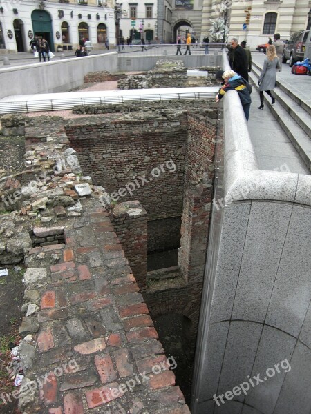 Excavations Vienna Austria Roman Times Downtown