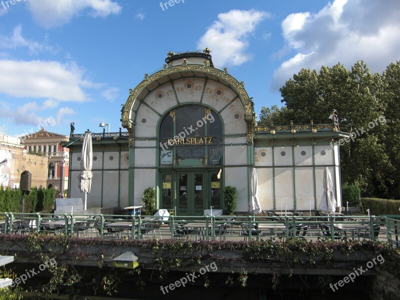 Charles Square Metro Vienna Austria Free Photos