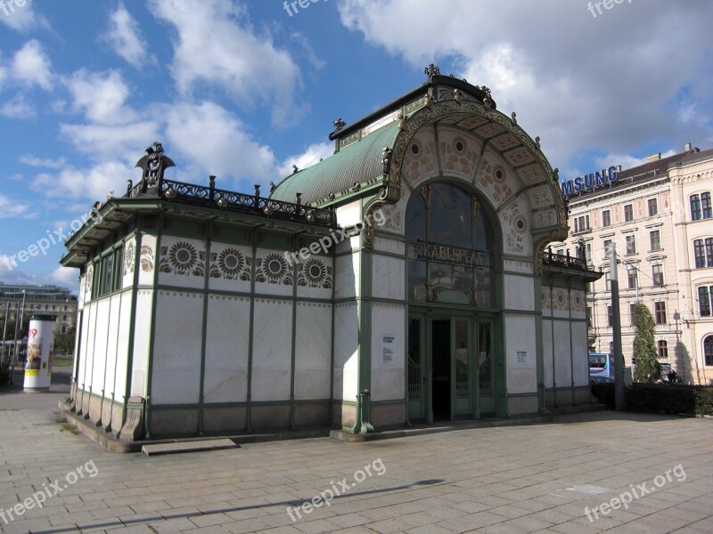 Charles Square Metro Vienna Austria Free Photos