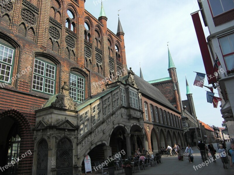 Lübeck Hanseatic City Town Hall Historically Building