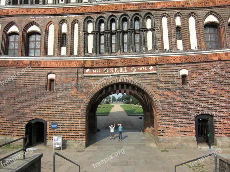 Holsten Gate Lübeck Goal Historically City Gate