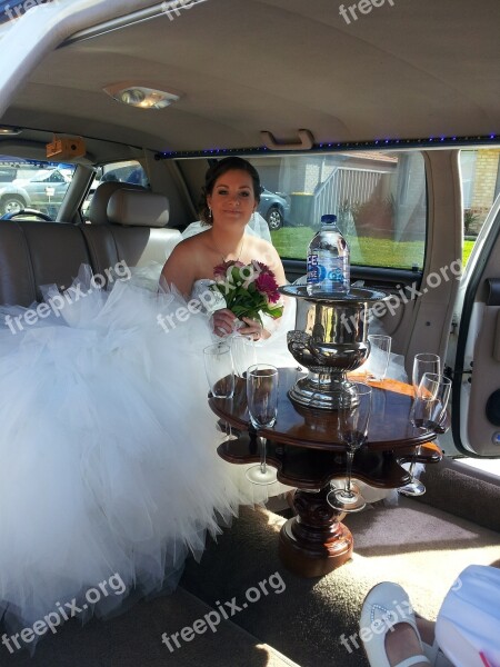 Wedding Bride Limousine Love Marriage