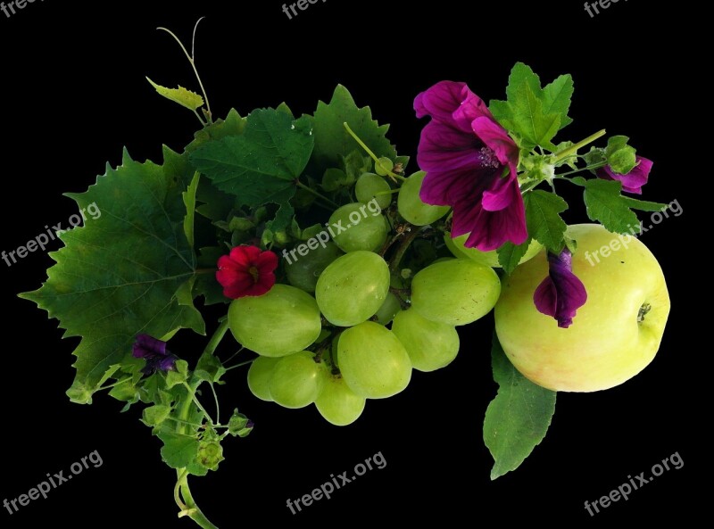 Wine Leaf Apple Grape Autumn Decoration