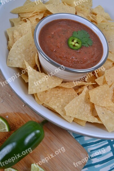 Chips And Salsa Mexican Food Tortilla Salsa