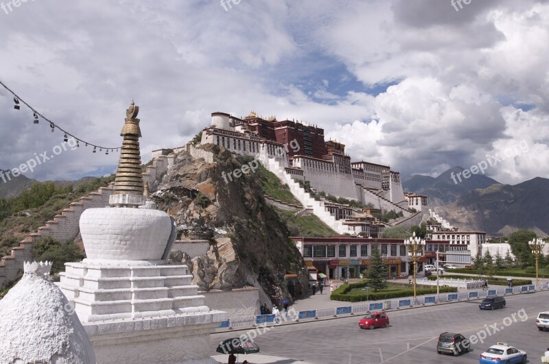 Tibet Tibetan Potala Palace Lhasa China