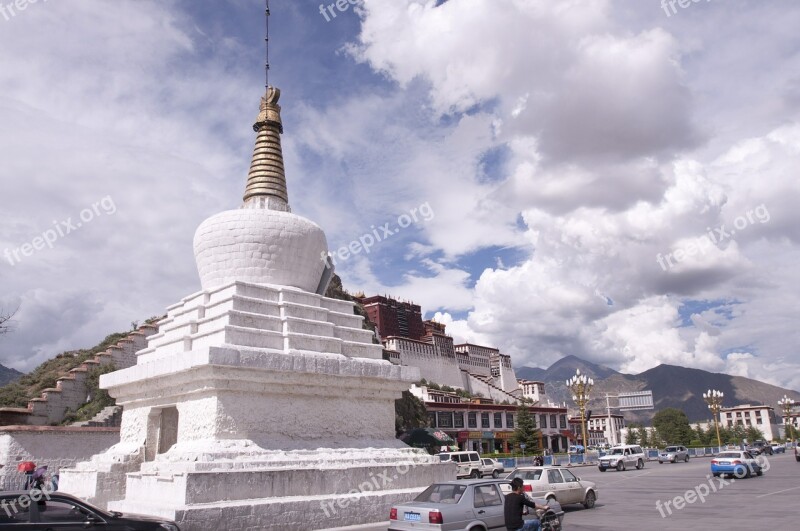 Monastery Tibet Tibetan Potala Palace Lhasa