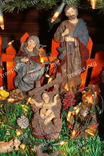 Manger Jesus Family Christmas Birth