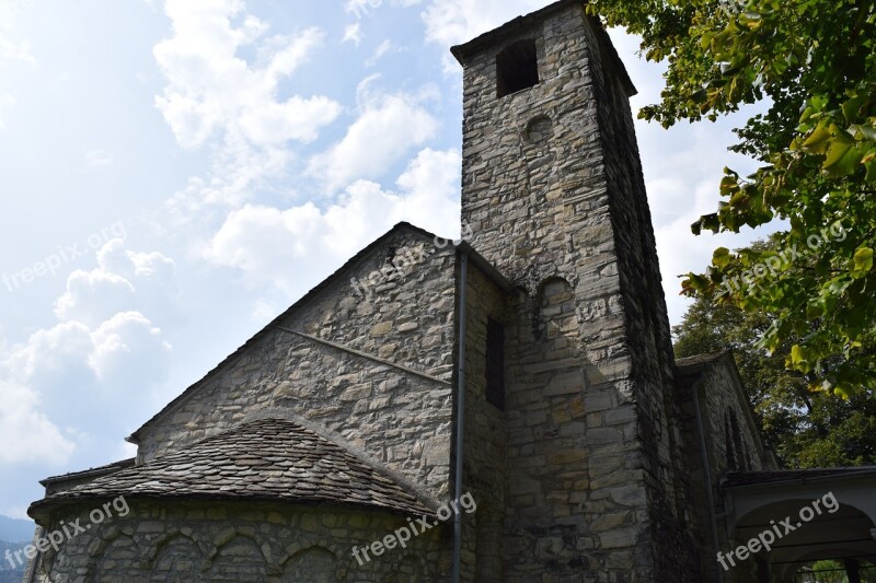 San Pancrazio Abbey Campanile Church Steeples Of The Church