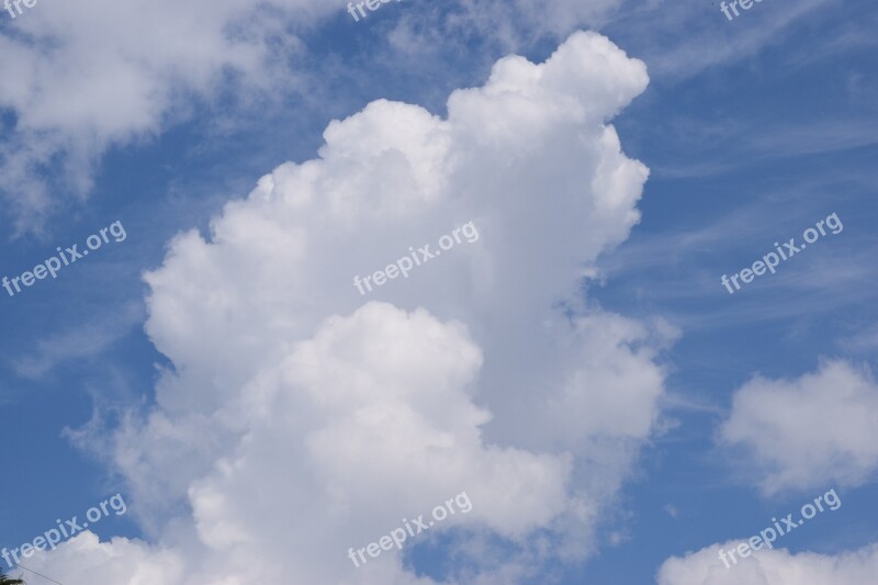 Clouds Sky Nature Blue The Form Of Clouds