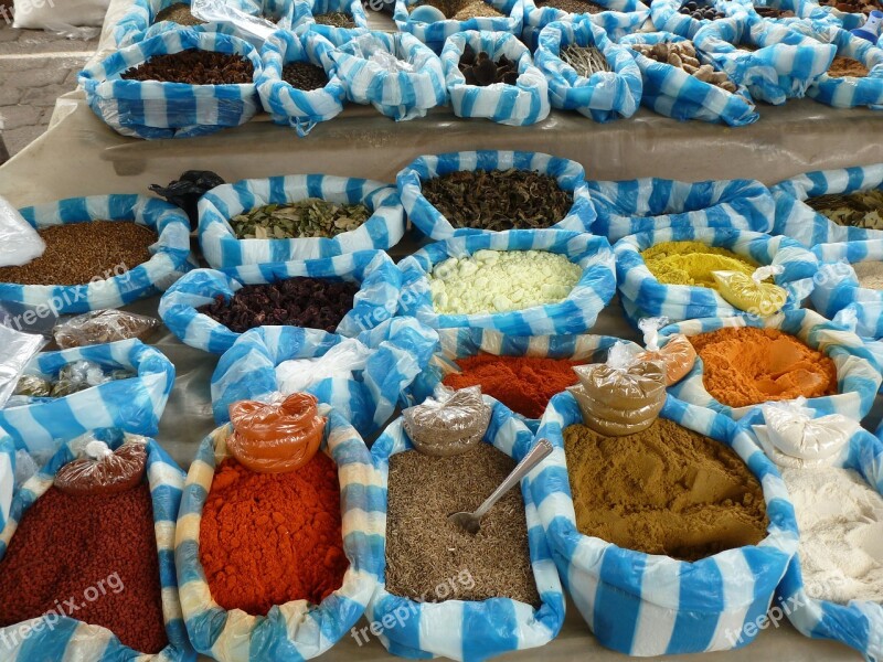 Spice Market Food Seasoning Colorful