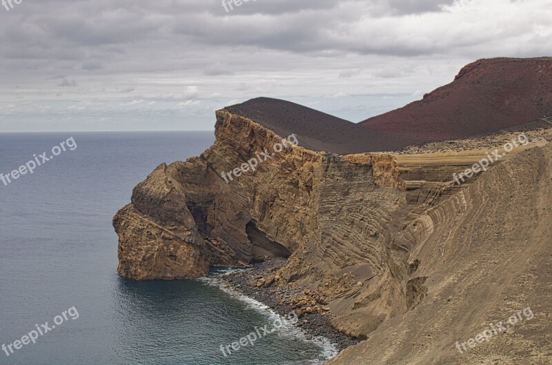 Nature Landscape Eruption The Volcano Of Capelinhos Isthmus