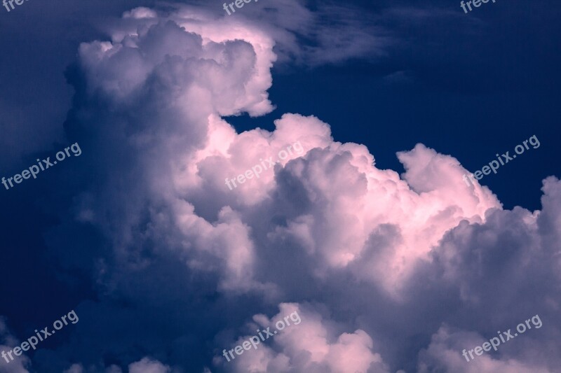 Clouds Sky Nature Dramatic Cumulus Clouds