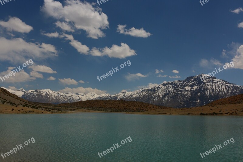 Dhankar Lake Himachal Pradesh Spiti Valley Lake Himalayas