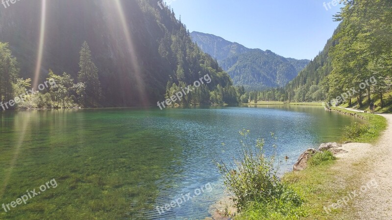 Förchensee Ruhpolding Bavaria Germany Free Photos