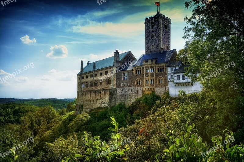 Castle Wartburg Castle Eisenach Thuringia Germany World Heritage