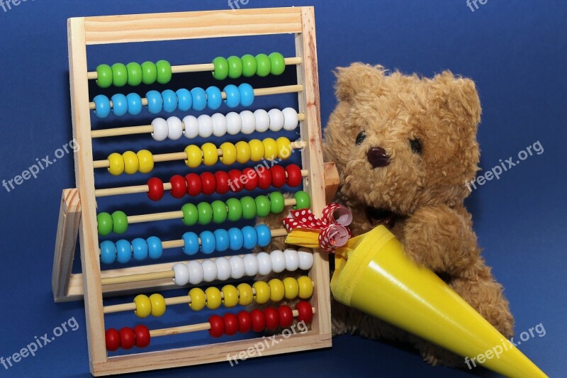 Back To School Teddy Schultüte Yellow Slide Rule