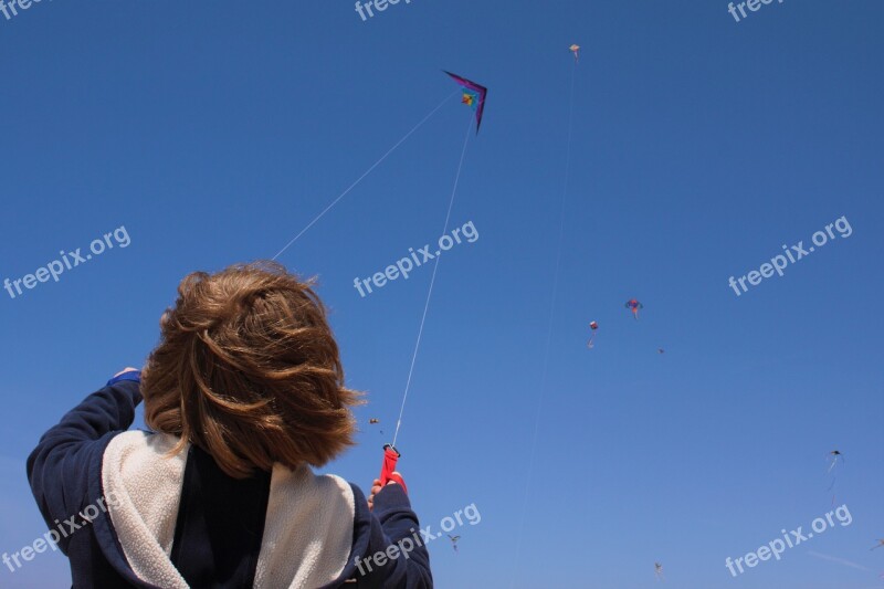 Kite Child Summer Wind Free Photos