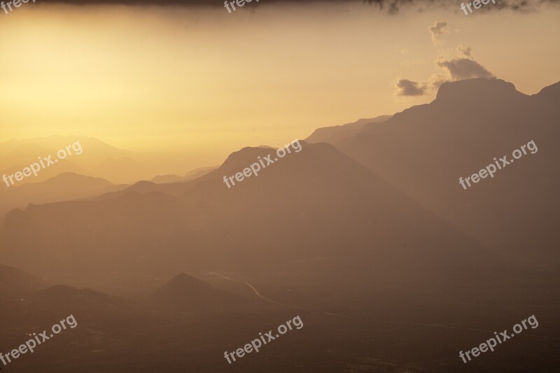 Ceu Clouds Sol Mountains Free Photos