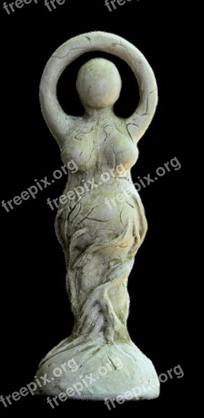 Statue Goddess Sculpture Woman Mythology