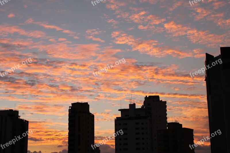 Civil Engineering City Eventide Sky Buildings