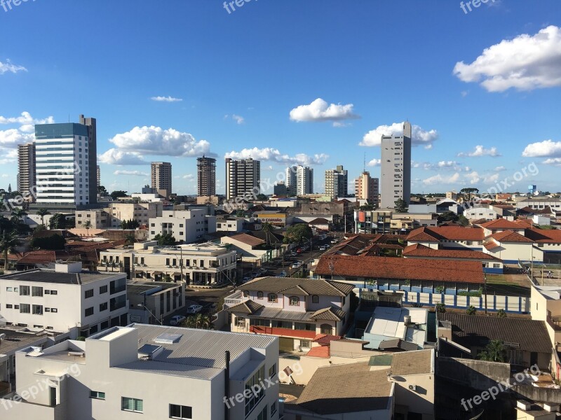 City Skyline Skyscrapers Buildings Brazil