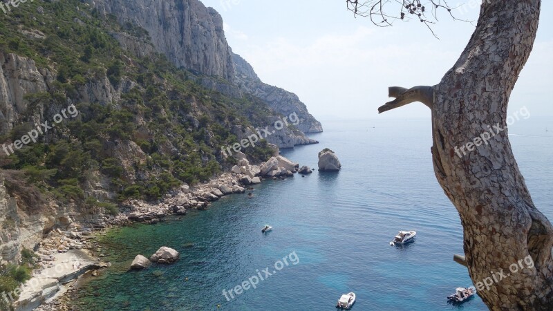 Sea Rock Water Landscape Side