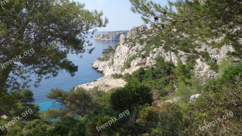 Sea Rock Water Landscape Side