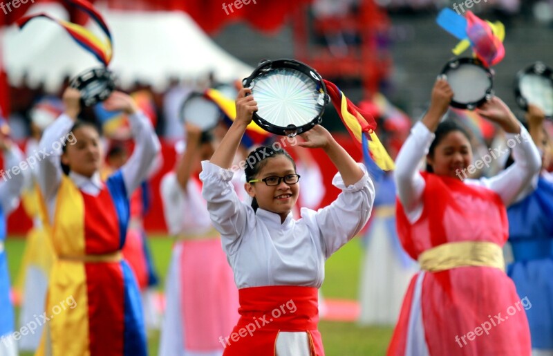 Child Happy Colourful Dress Celebration