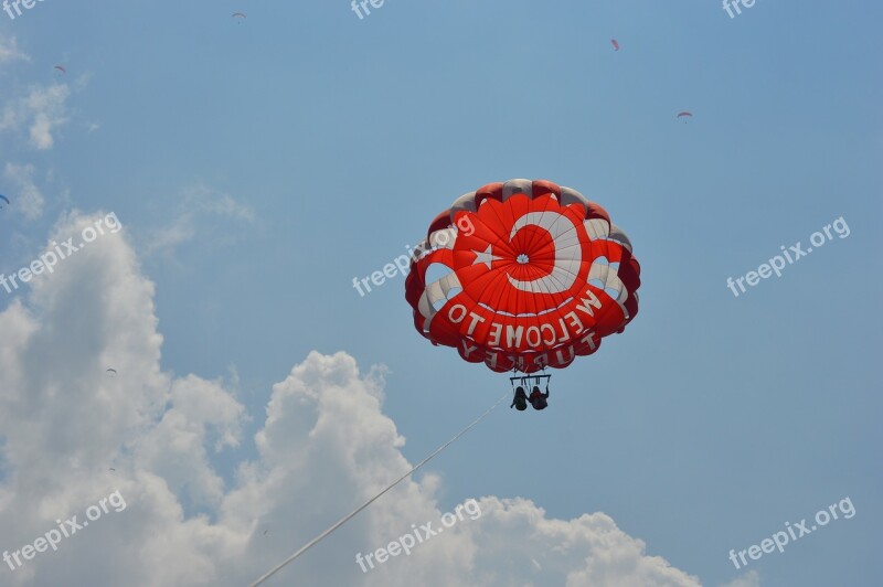 Parasailing Parasailers Water Sports Hang Gliding Hang Gliders