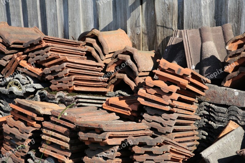 Tile Roofing Tiles Clay Tiles Concrete Pans Building Rubble