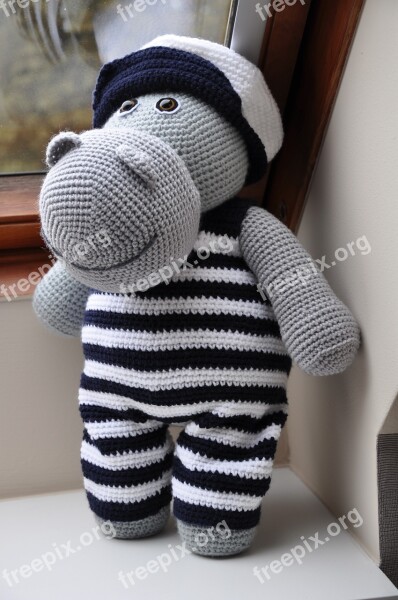 Amigurumi Hippo Craft Free Photos