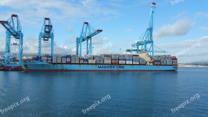 Port Boat Marina Containers Free Photos