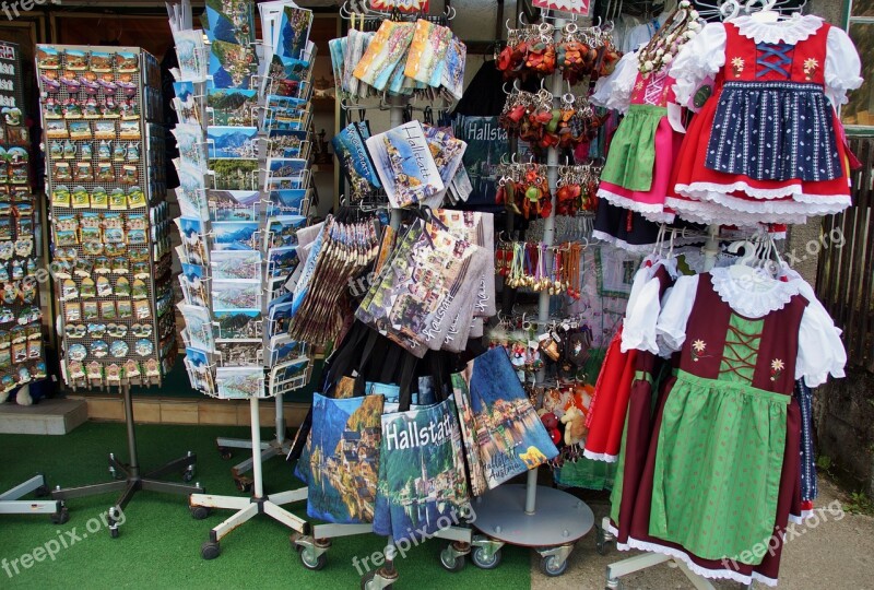 Hallstatt Austria Souvenirs Shop Stand