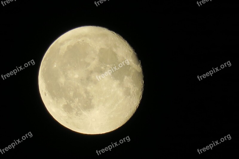 Moon Moon Craters Crater Decreasing Moon Full Moon