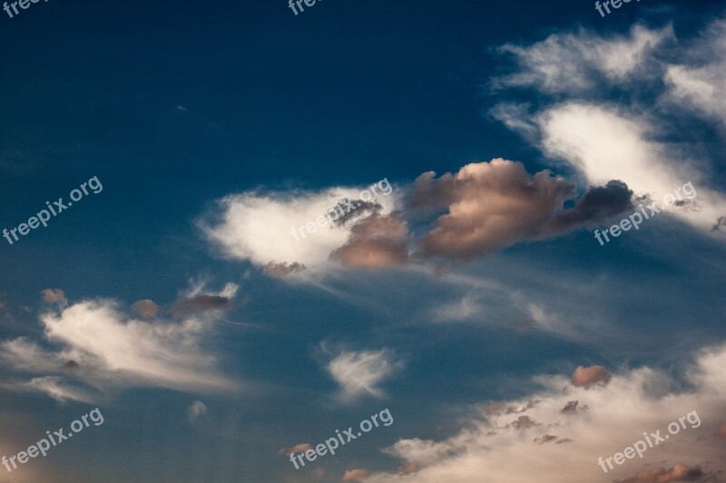 Sky Clouds Landscape Nature Sunset