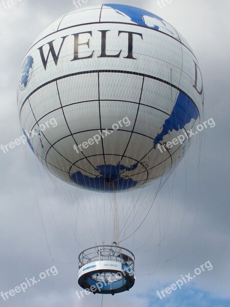 Die Welt Balloon Berlin Germany Europe