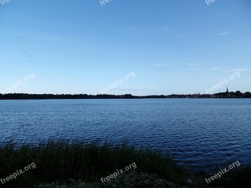 Nysted Denmark Sea Baltic Sea Evening Sky