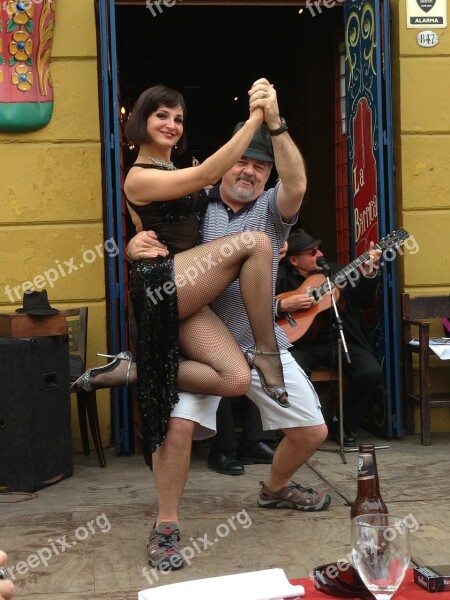 Tango Argentinia Street Man Woman