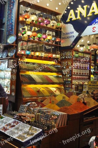 Spices Market Market Stall Spice Market Free Photos