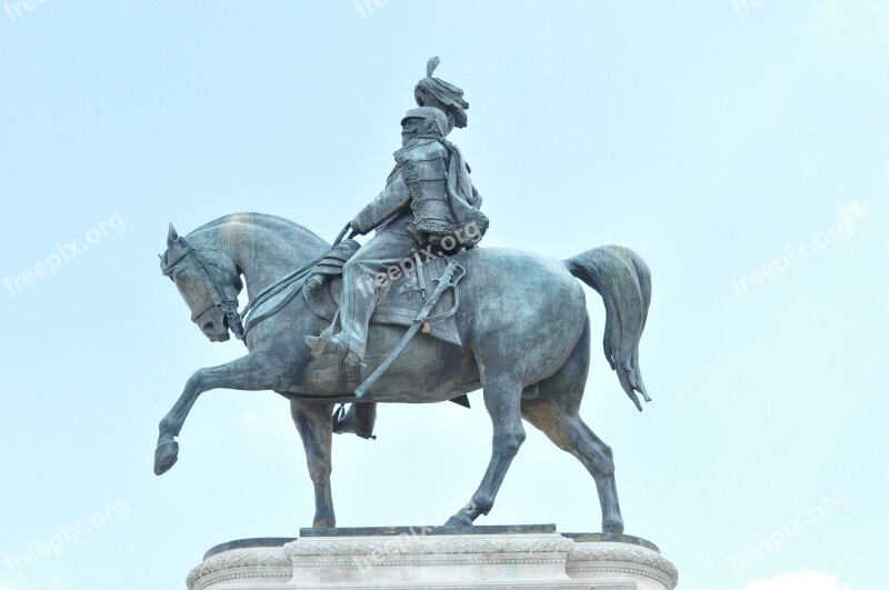 Reiter Stature Bronze Monument Statue