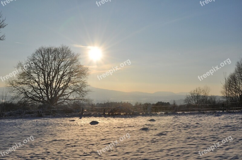 Impression Landscape Mood Beautiful Sunset