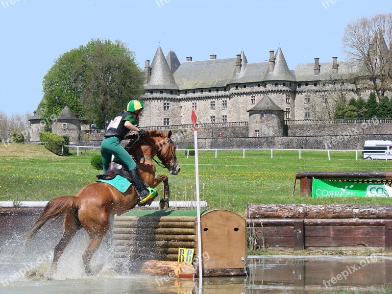 Horseback Riding Horse Eventing Cross Castle