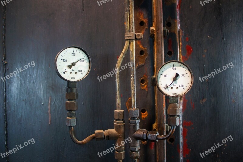 Armature Pressure Display Old Pressure Gauge Ad