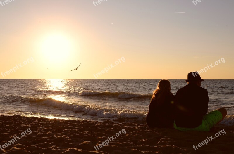 Friendship Love Para Sea Sunset