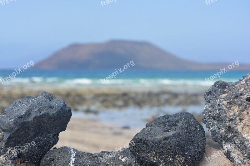 Stones Lava Stone View Nature Landscape